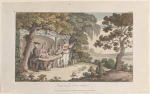 The Fair Penitent z The Vicar of Wakefield, 1 maja 1817, 1 maja 1817. autorstwa Thomas Rowlandson