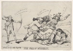 Upadek Achillesa, 7 stycznia 1785., 7 stycznia 1785. autorstwa Thomas Rowlandson