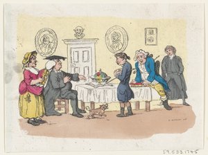 Nadzieje rodziny - przyjęcie na Uniwersytet, ok. godz. 1803 r., ok. 1803 r. 1803. autorstwa Thomas Rowlandson