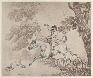 Łowca autorstwa Thomas Rowlandson