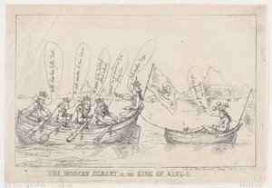 Współczesny Egbert, czyli Król Królów, 8 stycznia 1789 r., 8 stycznia 1789 r. autorstwa Thomas Rowlandson