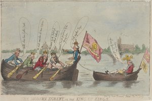 „Współczesny Egbert, czyli Król Królów” autorstwa Thomas Rowlandson