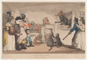 Pokój Małp w Wieży, 20 grudnia 1799, 20 grudnia 1799. autorstwa Thomas Rowlandson