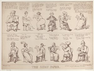 The News Paper, 1 października 1808, 1 października 1808. autorstwa Thomas Rowlandson
