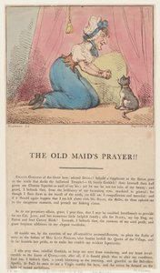 Modlitwa Starej Dziewicy!!, 10 lutego 1801., 10 lutego 1801. autorstwa Thomas Rowlandson