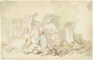 Piknik autorstwa Thomas Rowlandson