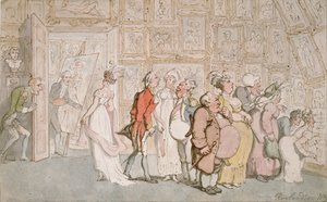 Przedpokój malarza portretów, 1809 autorstwa Thomas Rowlandson