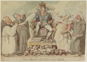 Tajna Rada Króla autorstwa Thomas Rowlandson