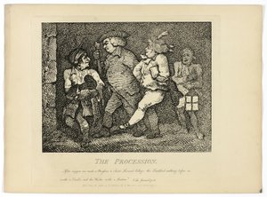 Procesja, z podróży Boswella po Hebrydach autorstwa Thomas Rowlandson