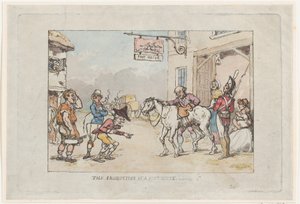 Produkcja domu pocztowego, 1808., 1808. autorstwa Thomas Rowlandson