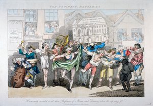 „Prospekt przed nami”, 1791 autorstwa Thomas Rowlandson