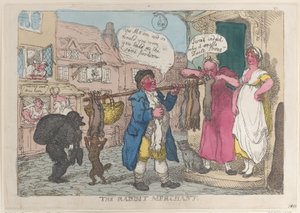 Kupiec królików, 1810., 1810. autorstwa Thomas Rowlandson