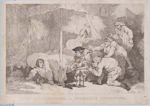 Smutne odkrycie nieokrzesanego ucznia autorstwa Thomas Rowlandson
