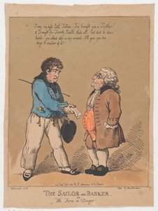 Żeglarz i bankier, czyli firma w niebezpieczeństwie, 28 października 1799, 28 października 1799. autorstwa Thomas Rowlandson