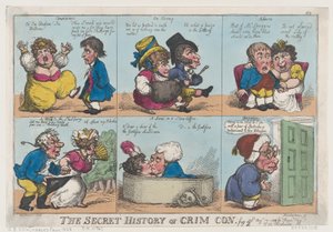 The Secret History of Crim Con, il. 2, 18 sierpnia 1812, 18 sierpnia 1812. autorstwa Thomas Rowlandson