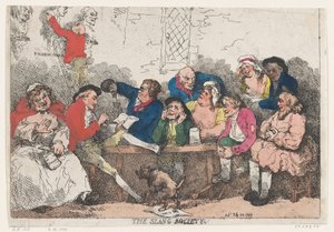 Towarzystwo Slangowe, 24 lipca 1785, 24 lipca 1785. autorstwa Thomas Rowlandson