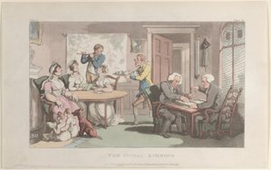 Wieczór towarzyski z Wikariusza Wakefielda, 1 maja 1817, 1 maja 1817. autorstwa Thomas Rowlandson