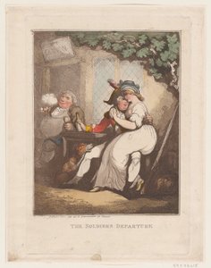 Wyjazd Żołnierza, 10.10.1799., 10.10.1799. autorstwa Thomas Rowlandson