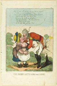 Słodka mała dziewczynka, którą kocham autorstwa Thomas Rowlandson