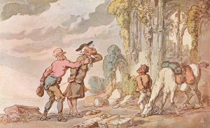 Zwiedzanie dr Syntax w poszukiwaniu malowniczych, XIX w., 1907 autorstwa Thomas Rowlandson