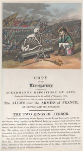 Dwaj królowie terroru, listopad 1813, listopad 1813. autorstwa Thomas Rowlandson