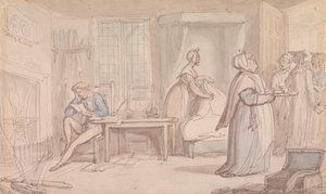 Pokój licencjata autorstwa Thomas Rowlandson