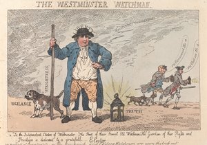 „Westminster Watchman” autorstwa Thomas Rowlandson