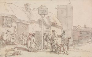 Zajazd Woolpack autorstwa Thomas Rowlandson