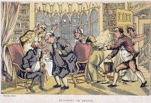 Konsultacja – w „Trzech wycieczkach doktora Syntaxa: w poszukiwaniu malowniczej pociechy i żony”” Williama Combe, il. Rowlandson autorstwa Thomas Rowlandson