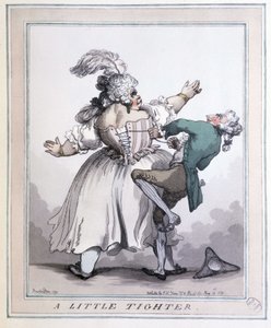 Tighten More - Prints autorstwa Rowlandsona, w „Gorset w sztuce i moralności od XIII do XX wieku” F. Librona i H. Clouzota autorstwa Thomas Rowlandson