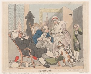 Świnia Dziesięciny, 1 stycznia 1790., 1 stycznia 1790. autorstwa Thomas Rowlandson
