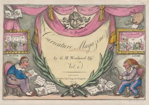 Strona tytułowa, The Caricature Magazine, GM Woodward, tom. 4, 1809., 1809. autorstwa Thomas Rowlandson