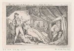 Tom Jones wykrywa filozofa w sypialni Black Molls, The History of Tom Jones, a ..., 1792. autorstwa Thomas Rowlandson