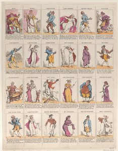 Postacie Dwunastej Nocy, 1811., 1811. autorstwa Thomas Rowlandson