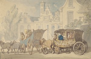 Dwa pociągi – podróżujesz po Francji autorstwa Thomas Rowlandson