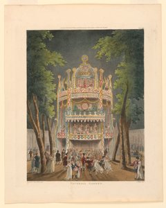 Ogród Vauxhall z Repozytorium Ackermanna autorstwa Thomas Rowlandson