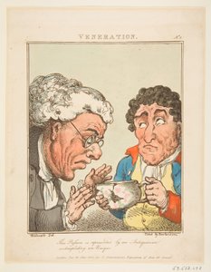 Cześć Le Brun Travested, czyli karykatury męki, 21 stycznia 1800 r. autorstwa Thomas Rowlandson