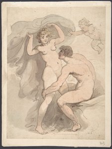 Wenus, Anchises i Kupidyn autorstwa Thomas Rowlandson