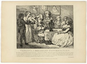Veronica Rozmowa przy śniadaniu, z podróży Boswella po Hebrydach autorstwa Thomas Rowlandson