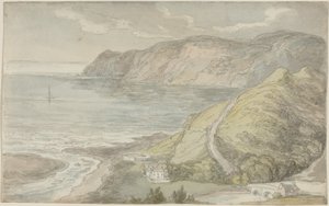 Widok z zajazdu „Inn at Lynton” autorstwa Thomas Rowlandson