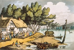 Zobacz w pobliżu Newport, Isle of Wight, pub. 1822. autorstwa Thomas Rowlandson
