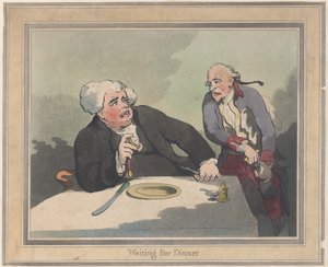 Oczekiwanie na obiad, 5 listopada 1792 r., 5 listopada 1792 r. autorstwa Thomas Rowlandson