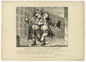 Spacer po High Street, z książki Boswella Podróż po Hebrydach autorstwa Thomas Rowlandson