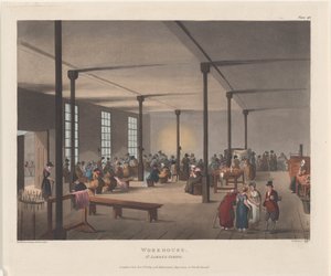 Workhouse, Parafia Św. Jakuba, 1 grudnia 1809 r., 1 grudnia 1809 r. autorstwa Thomas Rowlandson