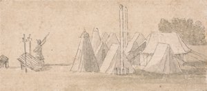 Scena obozowa autorstwa Thomas Sandby