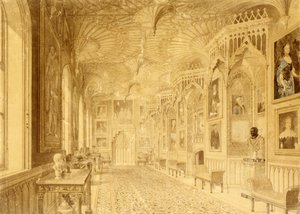 Długa Galeria w Strawberry Hill, Twickenham (druk)