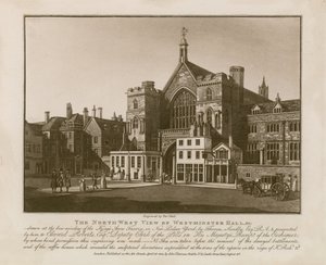 Northwest View of Westminster Hall autorstwa Thomas Sandby