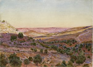Wzgórza Moabu i Dolina Hinnom, 1854