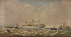 HM Troopship ?Eufrat? przybycie do Spithead z Bombaju, 5 grudnia 1879, przywiezienie do domu 3rd