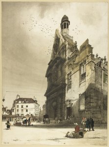 Kościół St. Etienne du Mont, Paryż autorstwa Thomas Shotter Boys